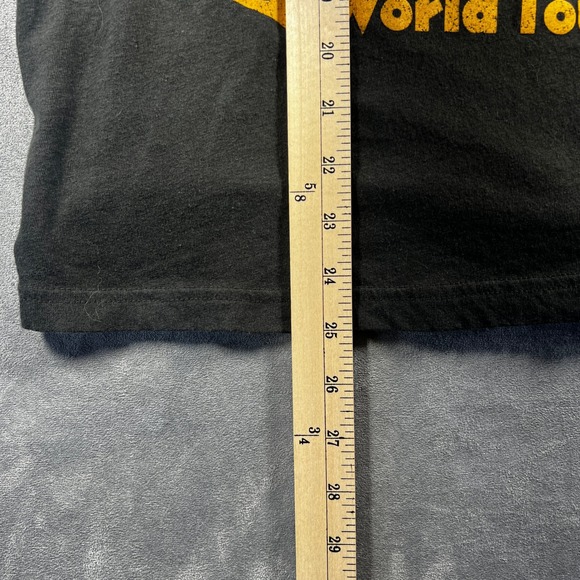 Old Navy AC DC Let There Be Rock 77 Tour Graphic Tee Mens Small Black - Picture 6 of 8